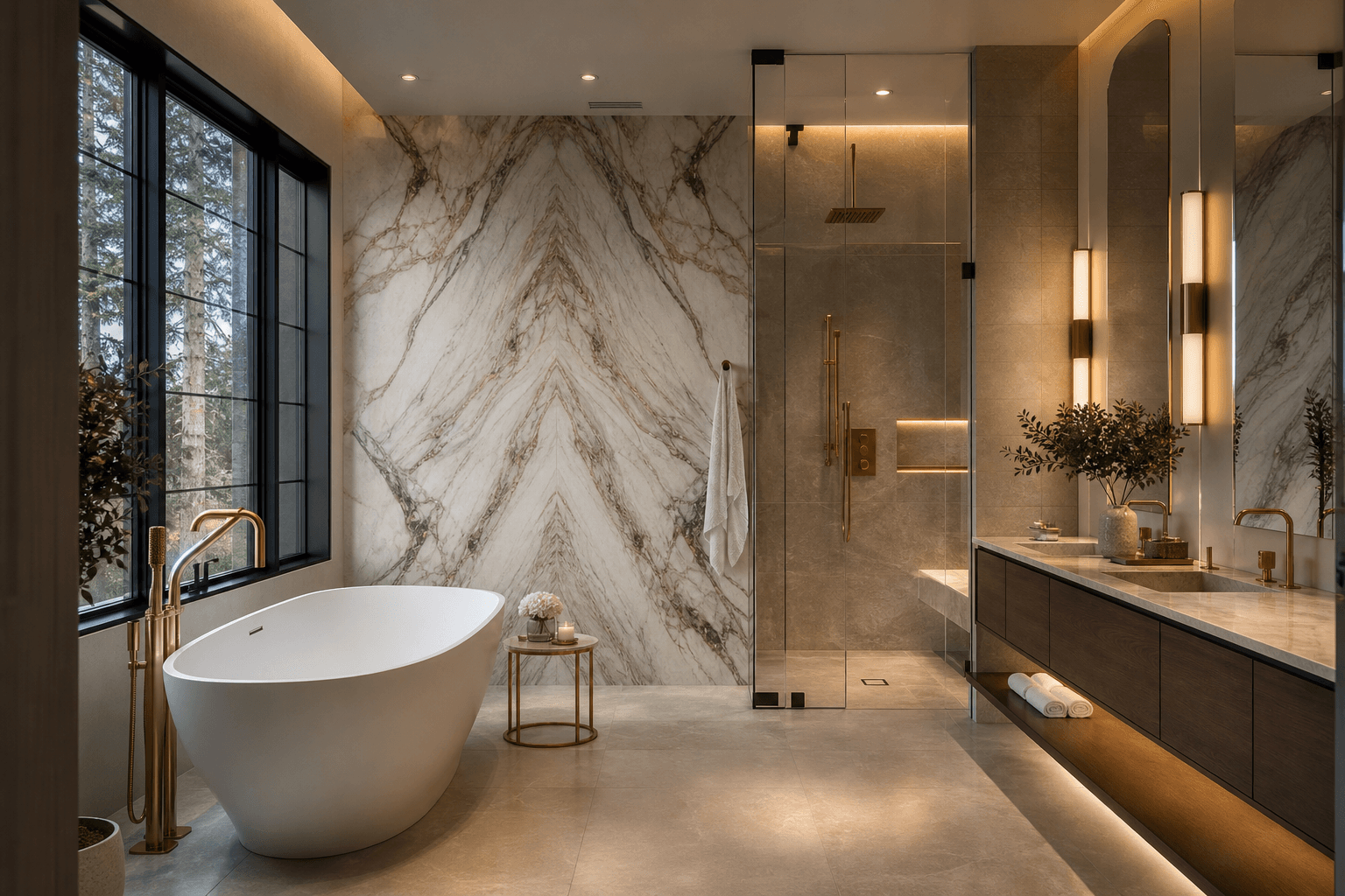 Primary bathroom renovation project